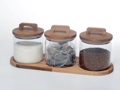 רמיטקס - עיצוב הבית וטקסטיל כלי בית מבצע השבוע סט תה קפה סוכר כולל מגש עץ רק 79 ש"ח 